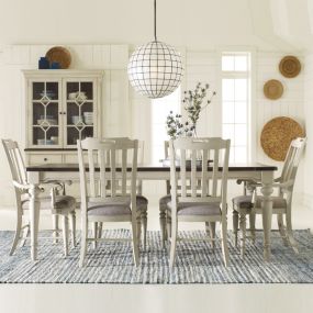  6400-221 Brookhaven Dining Set (1 Table + 2 Arm + 4 Side)