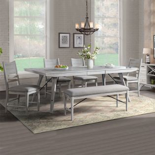  MR-4290  Dining (1Table + 4Chair + 1Bench)