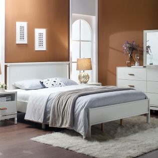  Ashton-Ivory  Panel Bed (침대+협탁+화장대)
